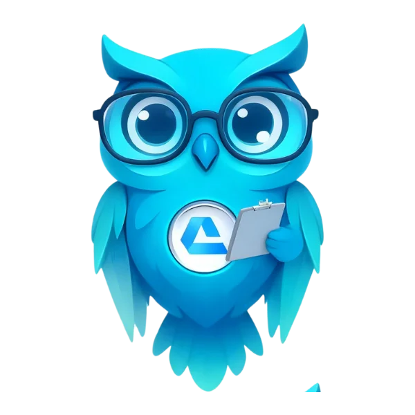 CourseAgent owl mascot for training consultancies